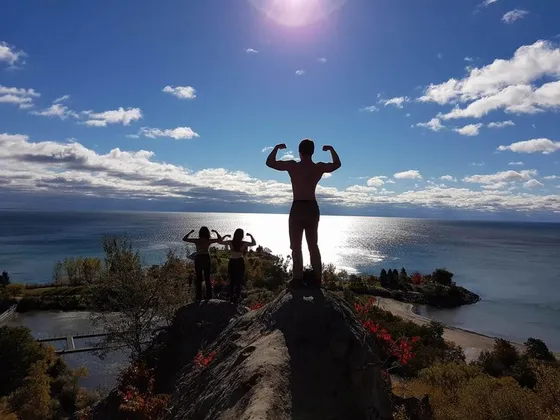 Craig climbing outdoors