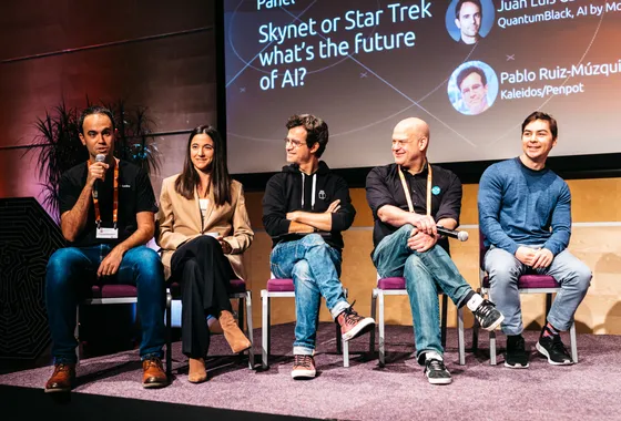Craig speaking on a panel