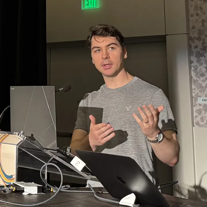 Craig Loewen speaking at a lectern